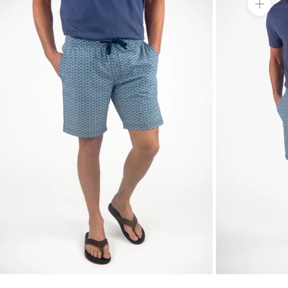 Tailor Vintage Blue Patterned Men's Shorts fully lined‎ size L/32